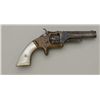 Image 2 : Smith & Wesson First Model Second issue .22  caliber revolver. New York style scroll  engraved, silv