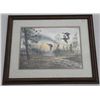 Image 1 : Original watercolor on paper signed lower  right David Hagerbaumer (born 1921) entitled  “Blacks dro