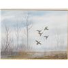 Image 2 : Watercolor on paper signed lower left David  Hagerbaumer entitled “Green Winged Teal”  approximately