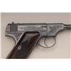 Image 11 : Factory engraved Colt pre-war Woodsman .22  caliber semi-automatic pistol with 6 ½”  barrel, blued f