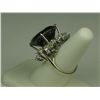 Image 5 : Exceptionally large 28.26 carats round  ‘BLACK’ diamond set in a 14 karat white gold  ladies ring su