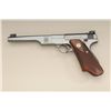 Image 2 : Colt Woodsman Match Target pre-war .22  caliber semi-automatic target pistol with  blued finish and 