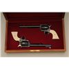 Image 2 : Unique consecutive pair of factory cased New  Frontier Colt Single Action Army revolvers in  .44 spe