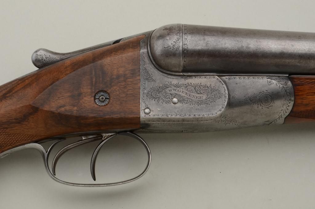 W.W. Greener 10 gauge SxS shotgun with beautifully made London gunsmith