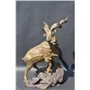 Image 2 : Original bronze of a standing Kudu on rock  out-cropping , approx. 25” in height, 20”  long and 14” 