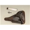 Image 8 : 1936 dated Luger holster with German  transition proof showing stylized Eagle and  stamped WAa 142 a