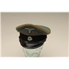 Image 1 : World War II style German officers cap with  associated parts and reworking. The makers  label is pa