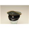 Image 2 : World War II style German officers cap with  associated parts and reworking. The makers  label is pa