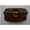 Image 7 : Antique doctors bag constructed of leather  with brass mountings and lock circa about  1900-1920 in 