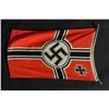 Image 2 : Nazi era banner with rope hangers in good  condition showing swastika and knights cross,  measures a