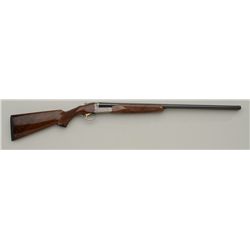 SKB Model 385 SxS hammerless shotgun, .28  gauge, 2-3/4” chamber, 26”  barrels, blue  finish, orname