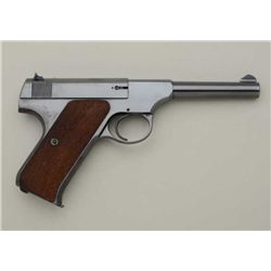 Colt Woodsman .22 caliber semi-automatic  pistol pre-war series made about 1935 with 4  ½ “ barrel i