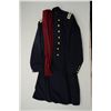Civil War major of infantry frock coat in  dark blue wool with New York Eagle buttons  that are mark