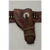 Image 3 : Double loop Western-style holster with  combination money belt/cartridge belt which  is marked S.D. 