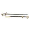 U.S. Model 1850 foot officer’s sword with  scabbard showing Tiffany & Co. New York agent  marking an