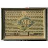 Image 1 : UMC (Union Metallic Cartridge Co.) cartridge  board showing logo at center surrounded by  elk and do