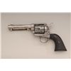 Image 2 : Colt SAA revolver, .45 Colt cal., 4-3/4”  barrel, nickel finish, checkered hard rubber  grips, #2213