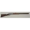 Winchester Model 1876 lever action rifle,  .45-60 cal., 28” octagon barrel, blue finish,  wood stock
