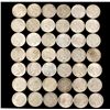 ):  Lot of 42 U.S. silver dollars including  12 Morgan head dollars (1921, 1921-S and  1921-D) and 3