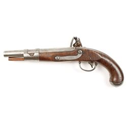 U.S. Model 1813 military flintlock single  shot pistol by S. North, .69 cal., 9” barrel,  wood stock