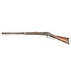 Winchester Model 1873 lever action rifle, .38  W.C.F. cal., 26” octagon barrel, blue  finish, wood s