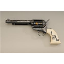 Colt Single Action Army revolver, factory  custom order .45 ACP caliber, rare 6” barrel,  blue and F