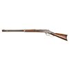 Winchester Model 1873 1st model rifle with  impressed thumb print dust cover in .44-40  caliber with
