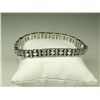 Image 2 : Gorgeous 14 karat white gold ladies custom  made bracelet channel and prong set with 216  round and 