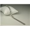 Image 5 : Gorgeous 14 karat white gold ladies custom  made bracelet channel and prong set with 216  round and 