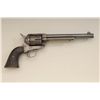 Image 1 : Colt SAA revolver, .45 Colt cal., 7-1/2”  barrel, blue and case hardened finish,  checkered black ha