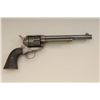 Image 2 : Colt SAA revolver, .45 Colt cal., 7-1/2”  barrel, blue and case hardened finish,  checkered black ha