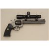 Image 1 : Colt Python Hunter DA revolver, .357 Magnum  cal., 8” ventilated rib barrel, blue finish,  Pachmayr 