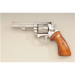 Smith & Wesson Model 63 double action,  stainless steel, .22 caliber rim fire  revolver with 4” barr