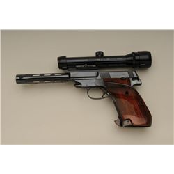 Customized Hi-Standard Supermatic Citation  Model 106 Military semi-auto pistol, .22  cal., 7-1/4” v