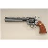 Image 4 : Colt Python DA revolver, .357 Magnum cal., 8”  ventilated rib barrel, blue finish,  checkered combat