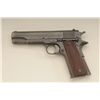 Image 1 : United States Property Model 1911 semi-auto  pistol by Colt, .45 cal., 5” barrel,  re-finished in pa