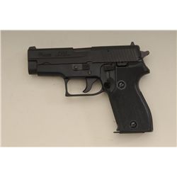 Sig Sauer Model P225, made in West Germany,  9mm Luger cal., 4” barrel, black finish,  checkered bla