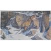 Image 2 : Lithograph print of Snow Leopard hand signed  Leon Parson no. 140 of 950. Nicely framed and  matted,