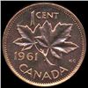 Image 2 : 1961 Canada 1c GEM BU MS65 Red (COI-007997)