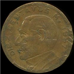 1957 Mexico 10c VF ERROR (COI-010026)