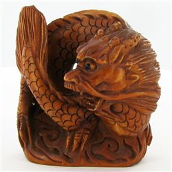 Handcarved Japenese Boxwood Netsuke (CLB-001272)