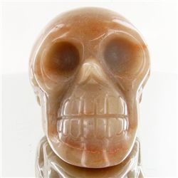 1440ct Hand Carved Agate Skull (MIN-001714)