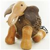 Image 2 : Coconut Shell Teak Elephant Lamp (DEC-000682)