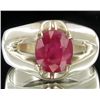 Image 1 : 37.1twc Madagascar Ruby Sterling Ring (JEW-004500)