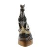 Image 2 : White Water Buffalo Horn Scrimshaw Stallion (CLB-000254)
