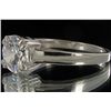 Image 2 : 15.5twc Diamond Simulant White Gold Vermeil Ring (JEW-004476)