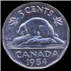 Image 2 : 1954 Canada 5c Hi Grade GEM Unc (COI-007926)