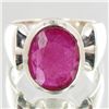 Image 1 : 40.95twc Ruby Sterling Ring (JEW-004118A)