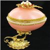 Image 2 : Fabrege Style Decorative Egg Ring Box (DEC-000622)