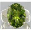 Image 1 : 35.15twc Natural Pakistan Peridot Sterling Ring (JEW-004507)
